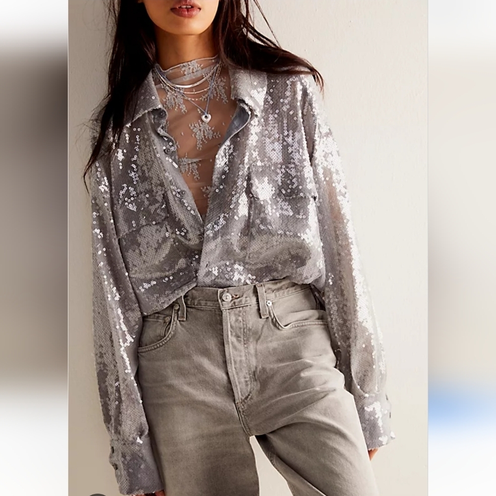 Free People NWTs Disco Margarita Shirt